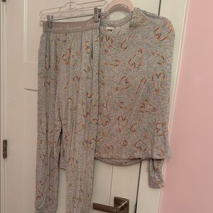 PINK Rainbow Candy Cane Pajamas